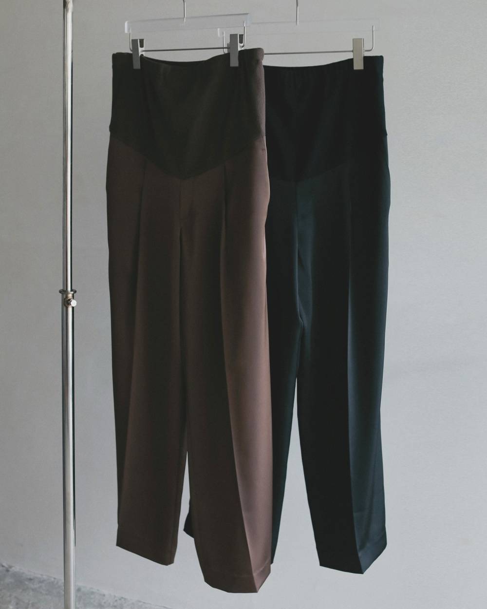 【Reha.】Satin Wide Pants Reha.,リーハ,72610701,Satin Wide Pants,サテン ワイド パンツ,MATERNITY,マタニティ,妊婦,ボトム,パンツ,ワイド,ànuke,アンヌーク,lifes,ライフズ