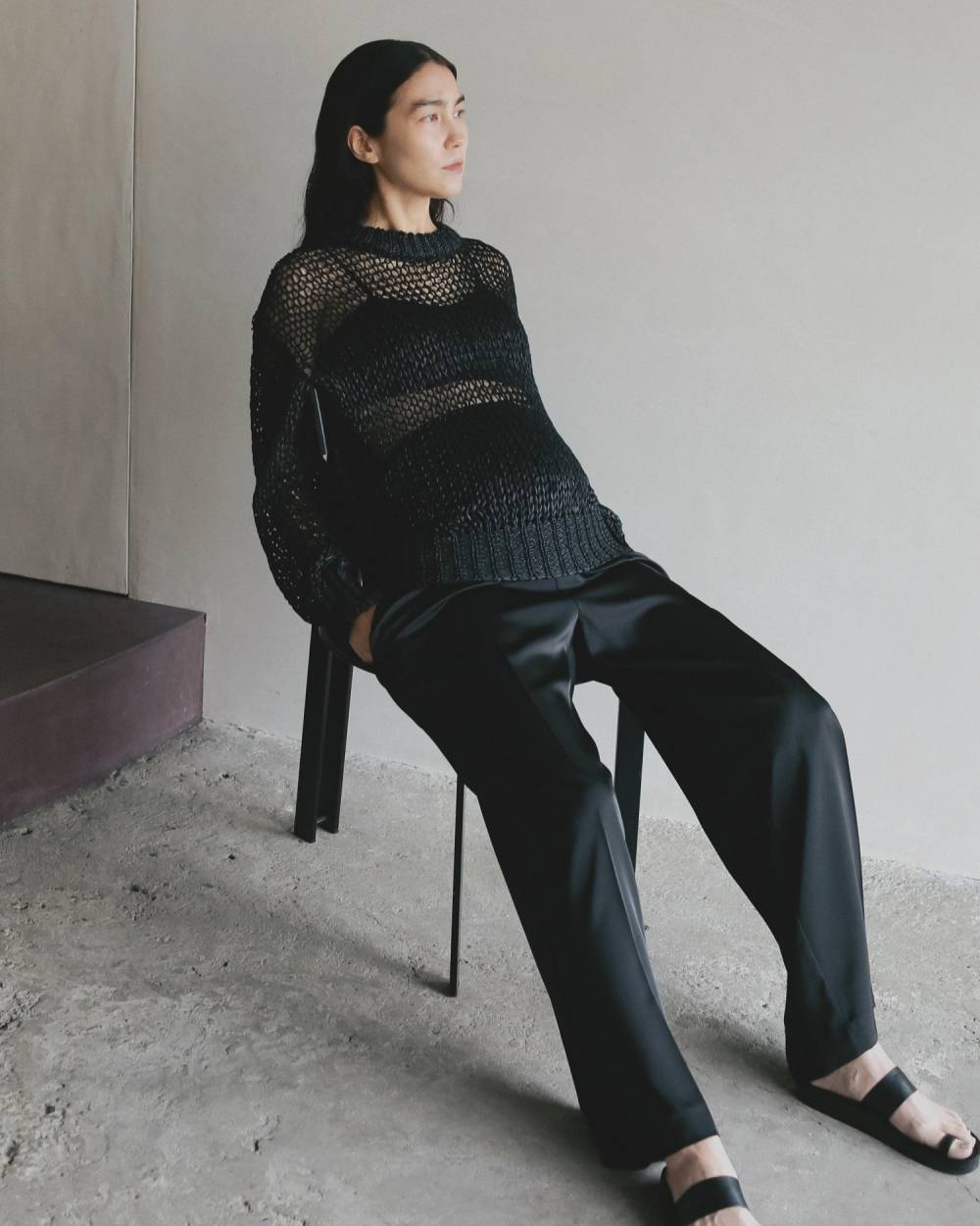 【Reha.】Satin Wide Pants Reha.,リーハ,72610701,Satin Wide Pants,サテン ワイド パンツ,MATERNITY,マタニティ,妊婦,ボトム,パンツ,ワイド,ànuke,アンヌーク,lifes,ライフズ